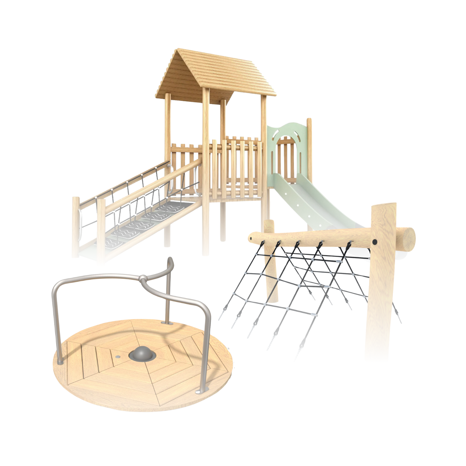 Sân Chơi Bằng Gỗ